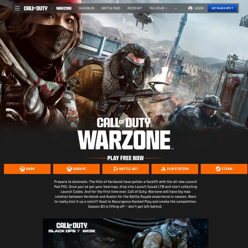 Call of Duty Warzone combate intenso